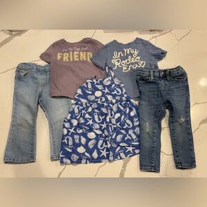 Old Navy Denim & Shirt Bundle Size 2t